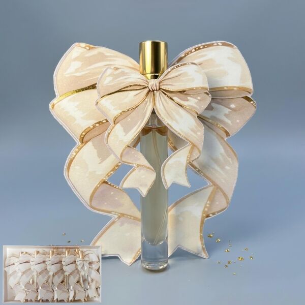 ŞİŞE FISFIS SÜSLÜ KARTELA FİYONK BEYAZ 15 Lİ