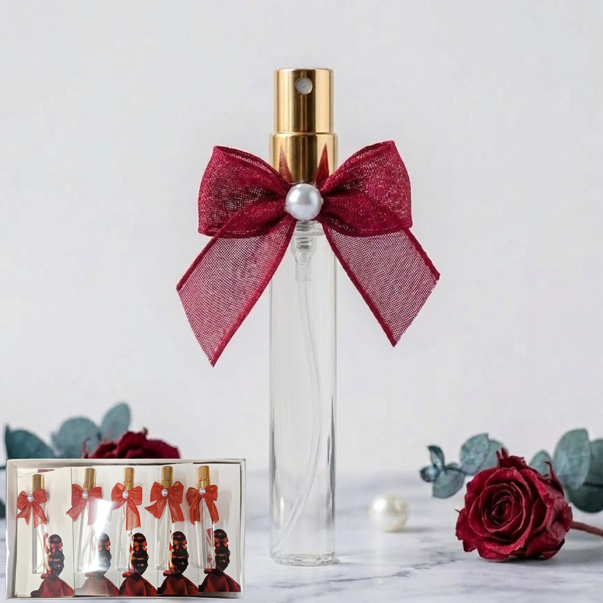 ŞİŞE FISFIS SÜSLÜ FİYONK KIRMIZI 15 Lİ