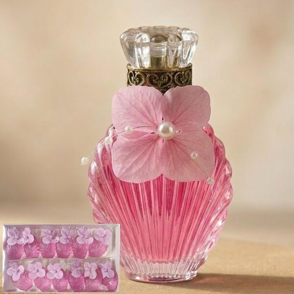 ŞİŞE KOLONYA SÜSLÜ İSTİRİDYE PEMBE12 Lİ