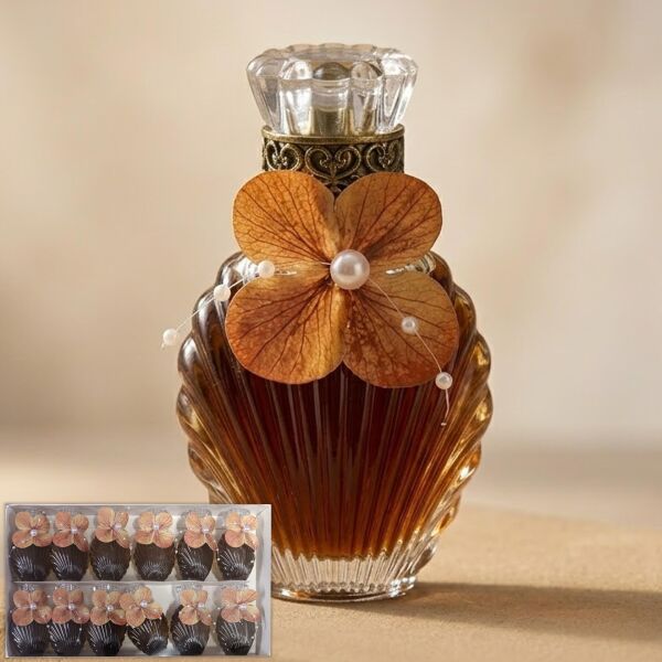 ŞİŞE KOLONYA SÜSLÜ İSTİRİDYE SARI 12 Lİ