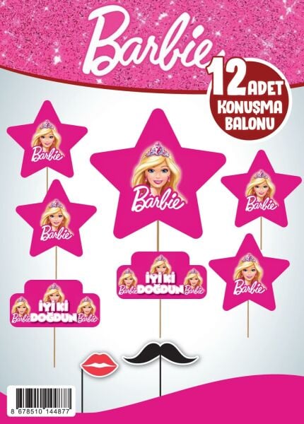 KONUŞMA BALONU SET 12 Lİ BARBİE