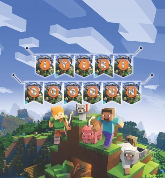 YAZI ZARF BANNER MINECRAFT