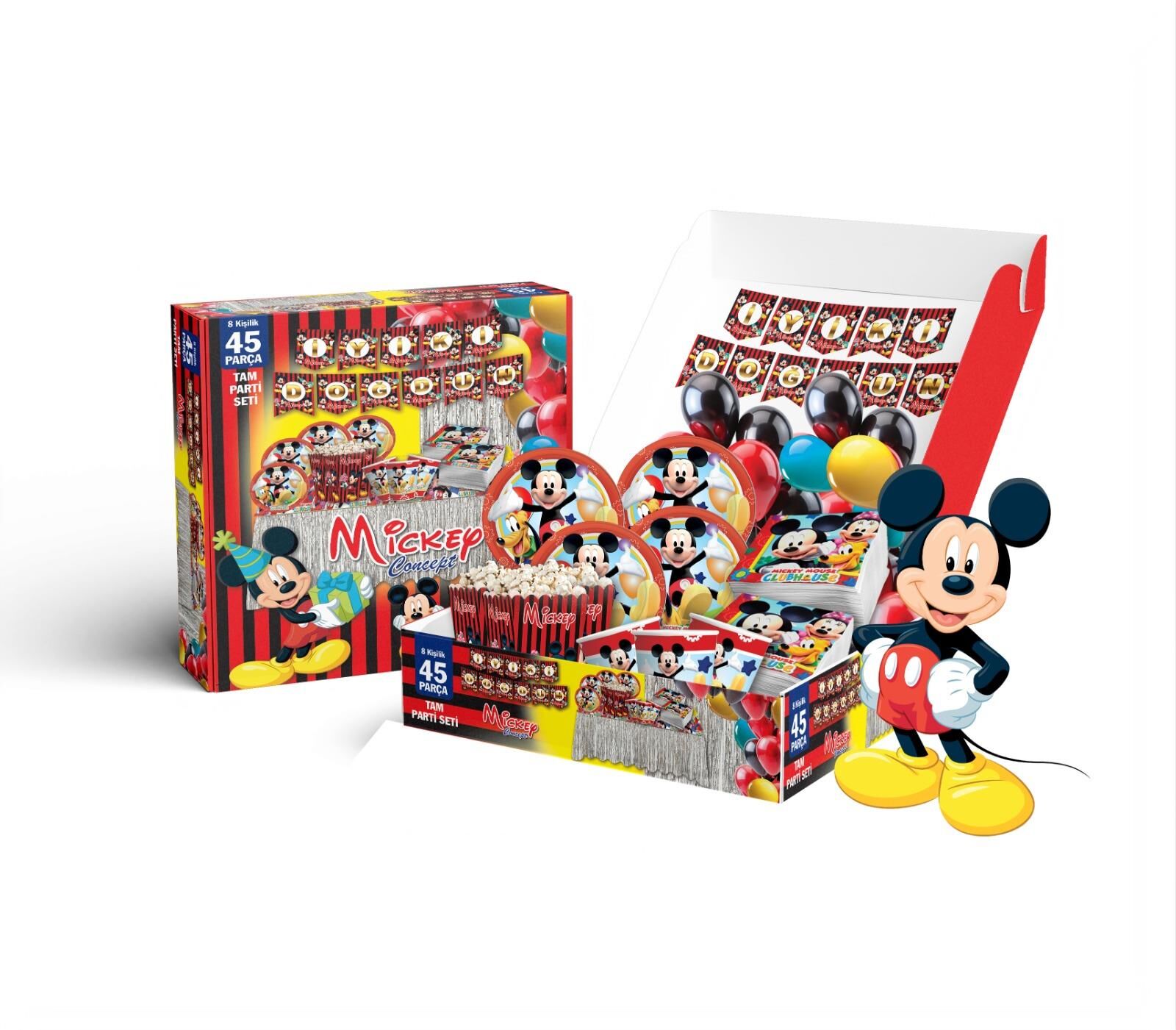PARTİ SETİ 8 KİŞİLİK MİCKEY
