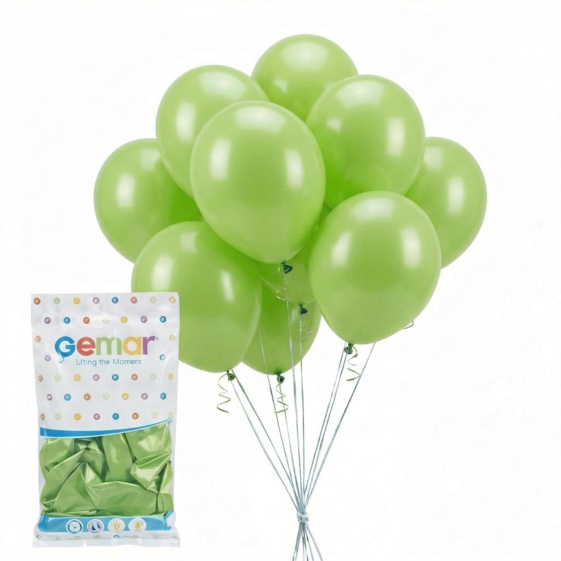 BALON METALİK FISTIK YEŞİLİ 100 LÜ