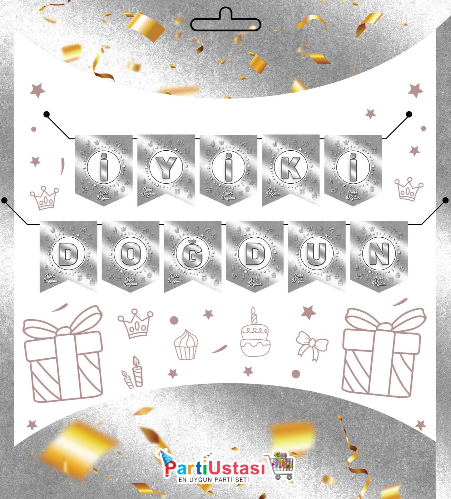 YAZI ZARF BANNER SOFT GÜMÜŞ