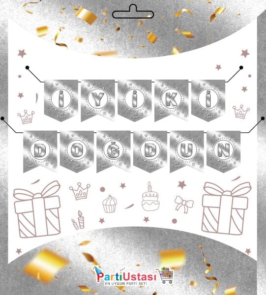 YAZI ZARF BANNER SOFT GÜMÜŞ