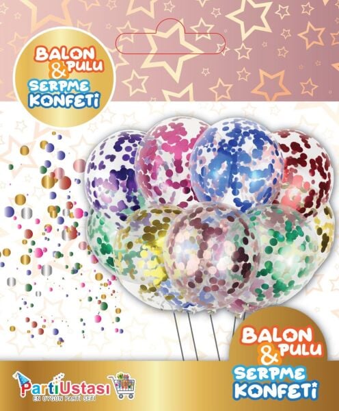 BALON PULU PARLAK ACIK MAVI