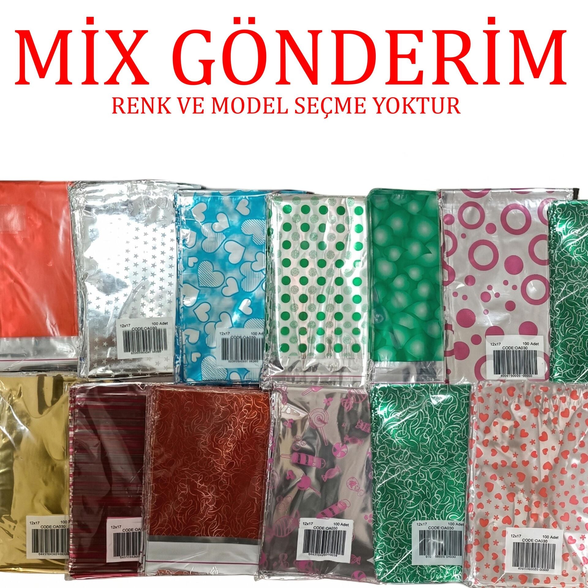 HEDİYELİK POŞET 12 x 17h 100 lü