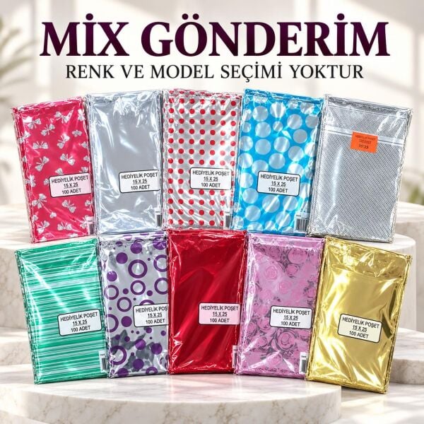 HEDİYELİK POŞET 15 x 25h 100 lü