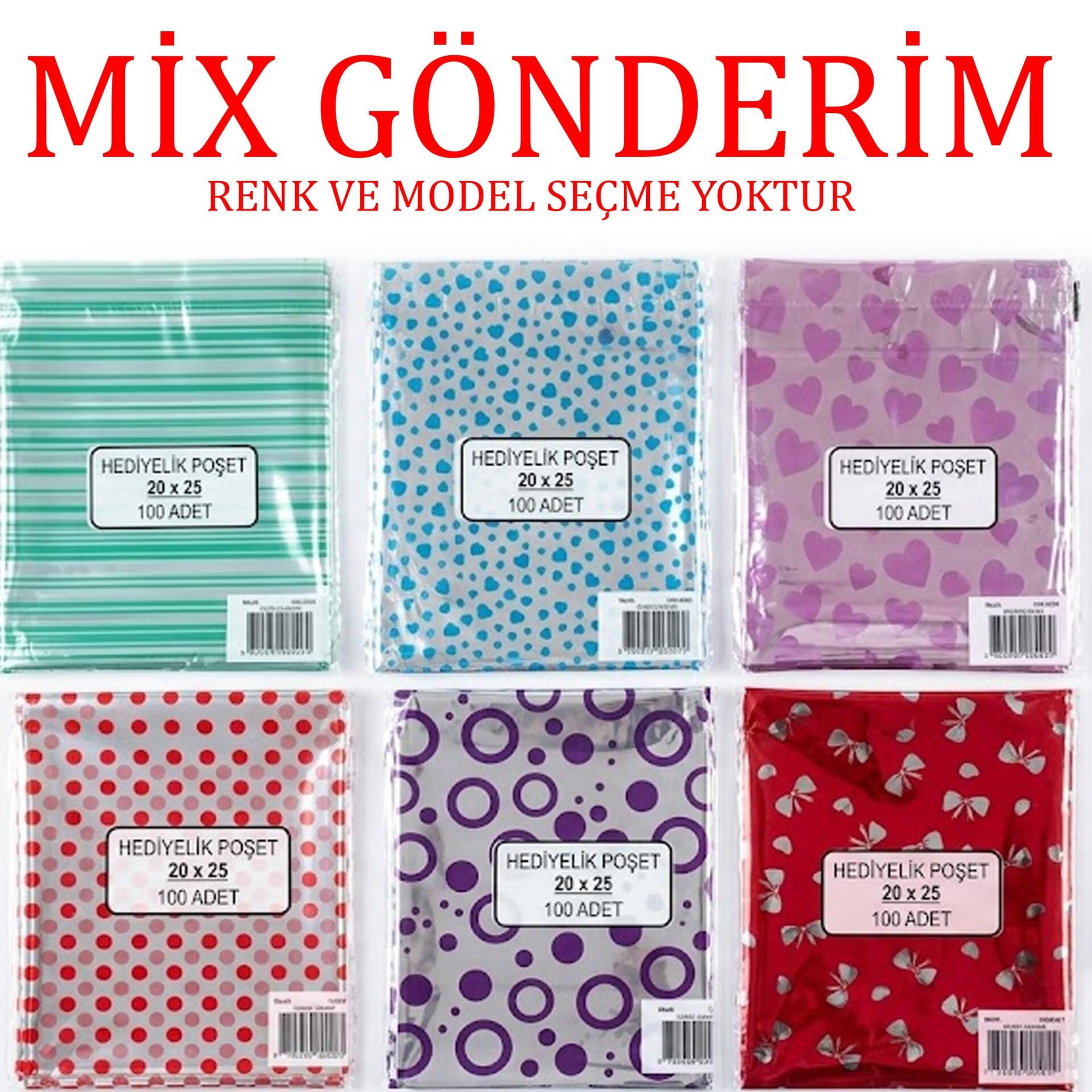 HEDİYELİK POŞET 20 x 25h 100 lü