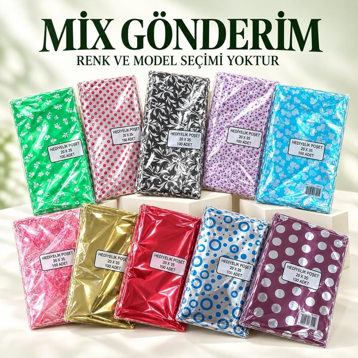 HEDİYELİK POŞET 20 x 35h 100 lü