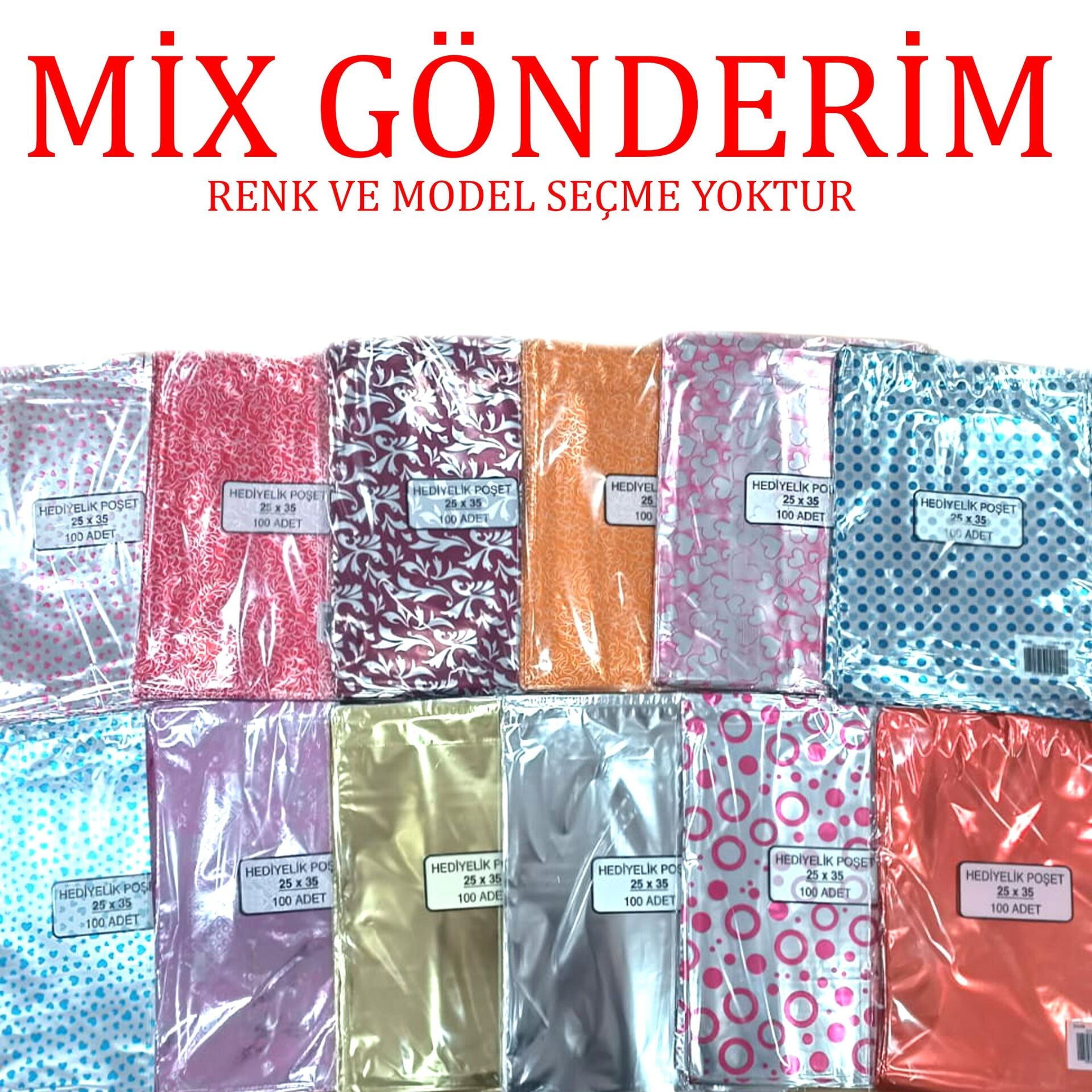 HEDİYELİK POŞET 25 x 35h 100 lü