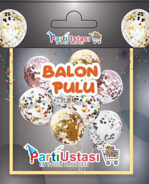 BALON PULU PARLAK GOLD