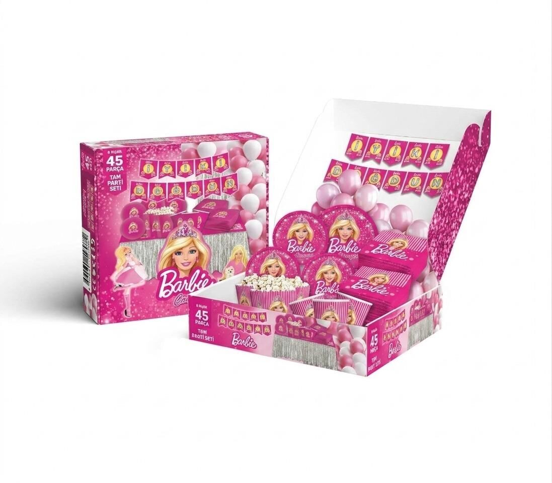 PARTİ SETİ 8 KİŞİLİK BARBİE