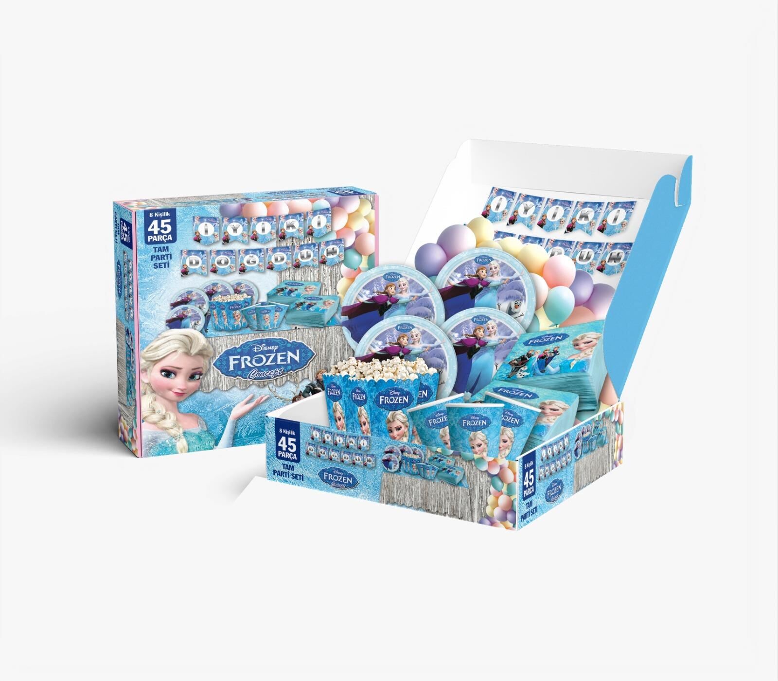 PARTİ SETİ 8 KİŞİLİK FROZEN