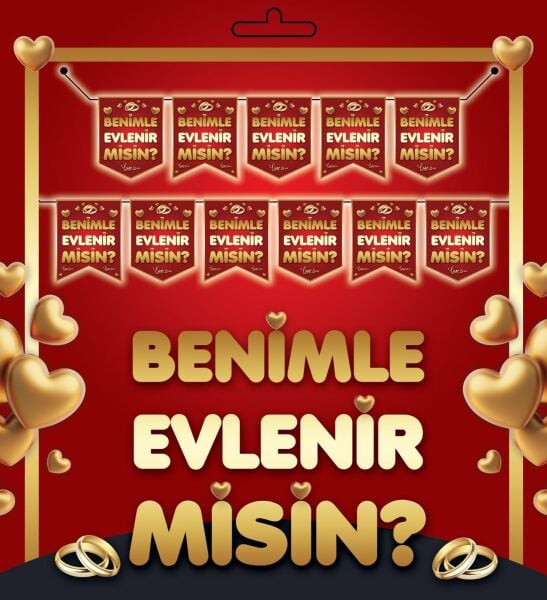 YAZI ZARF BANNER BENİMLE EVLENİRMİSİN