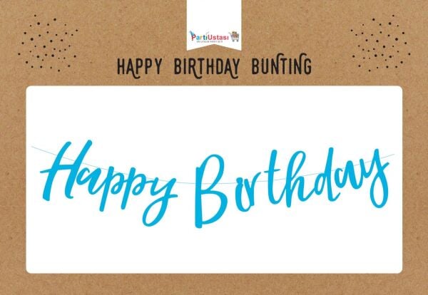 KOREOGRAFİ HAPPY BİRTHDAY BANNER MAVİ
