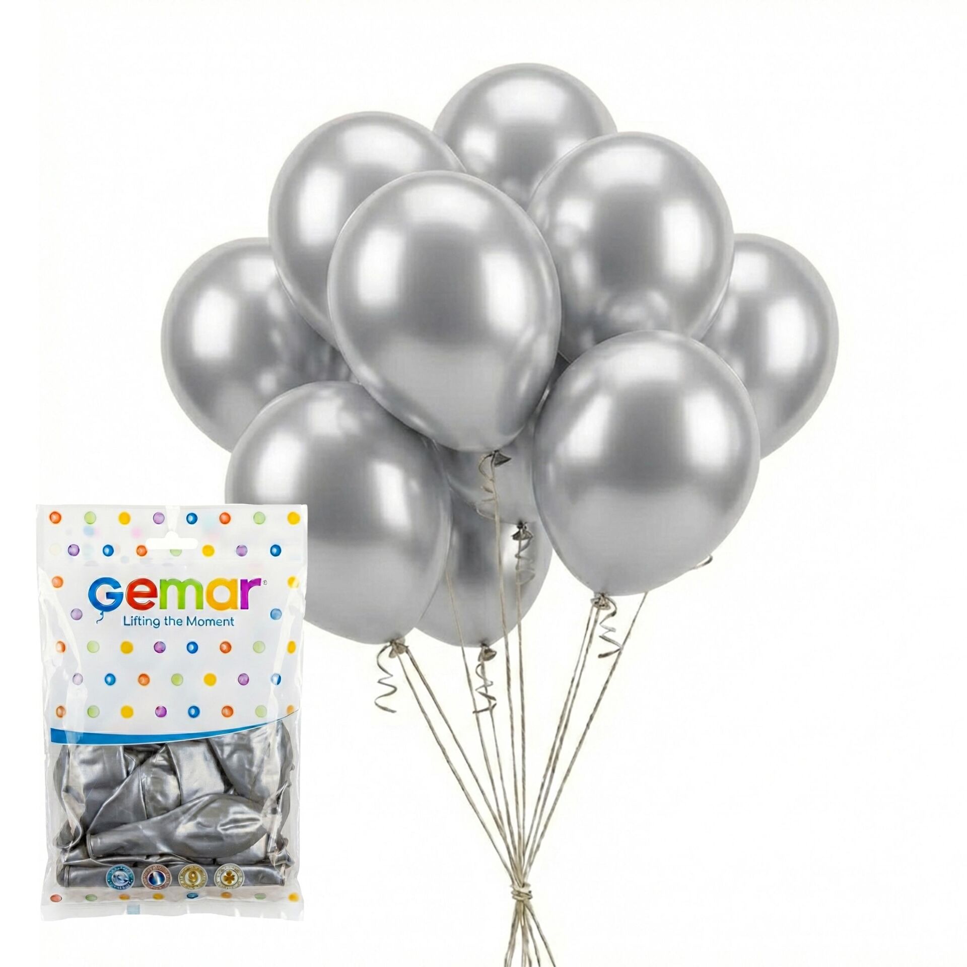 BALON METALİK GÜMÜŞ 100 LÜ