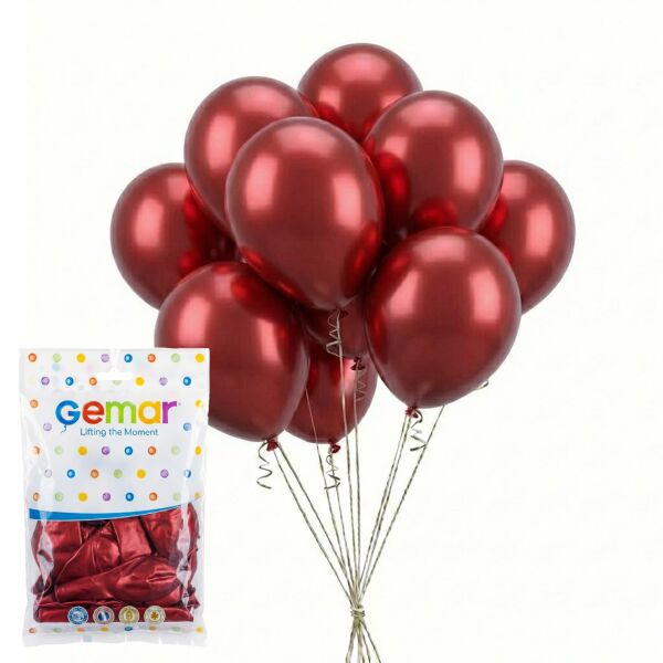 BALON METALİK KIRMIZI 100 LÜ