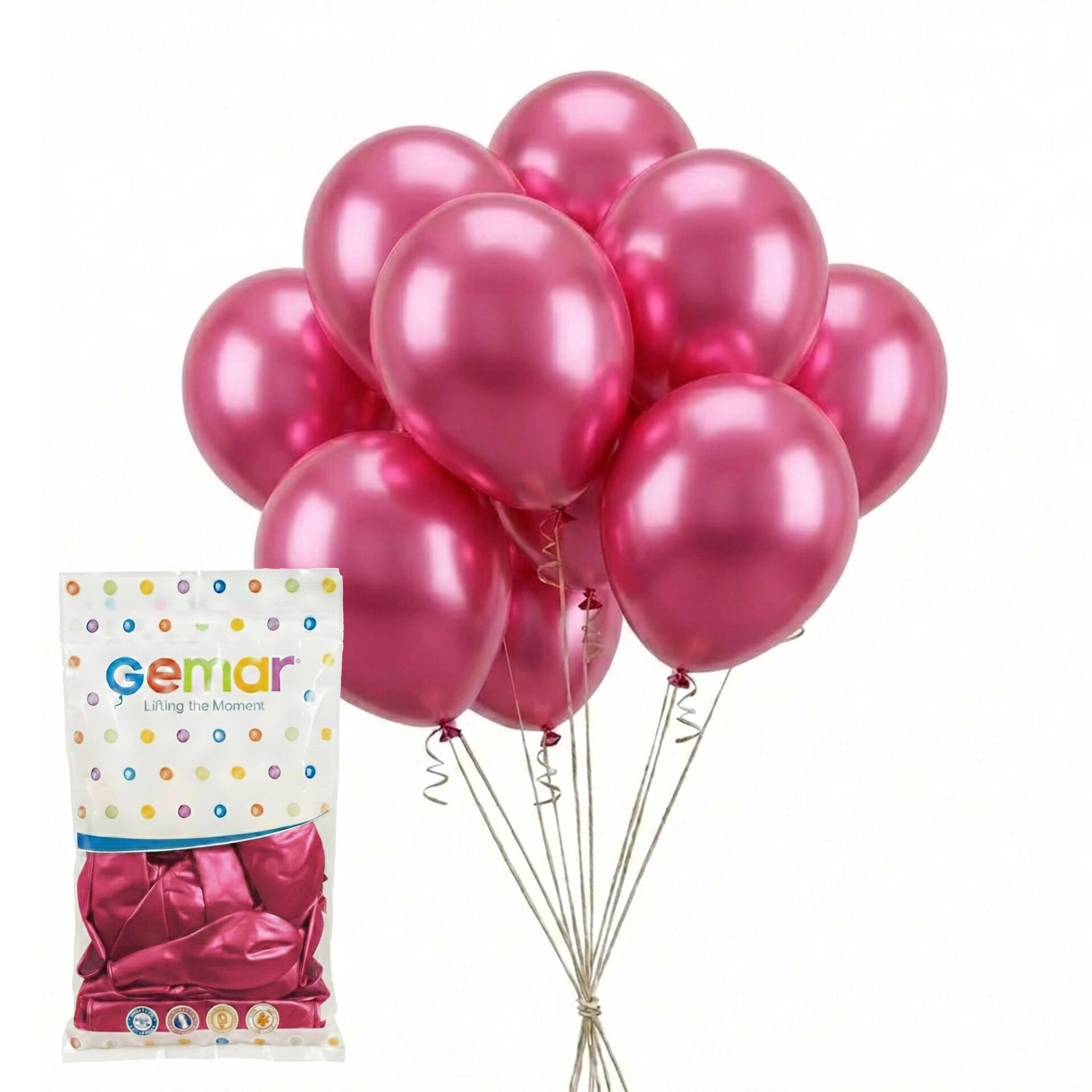 BALON METALİK PEMBE 100 LÜ