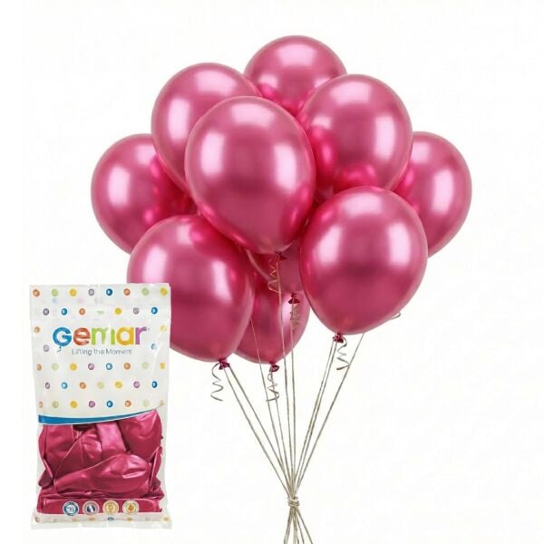 BALON METALİK PEMBE 100 LÜ