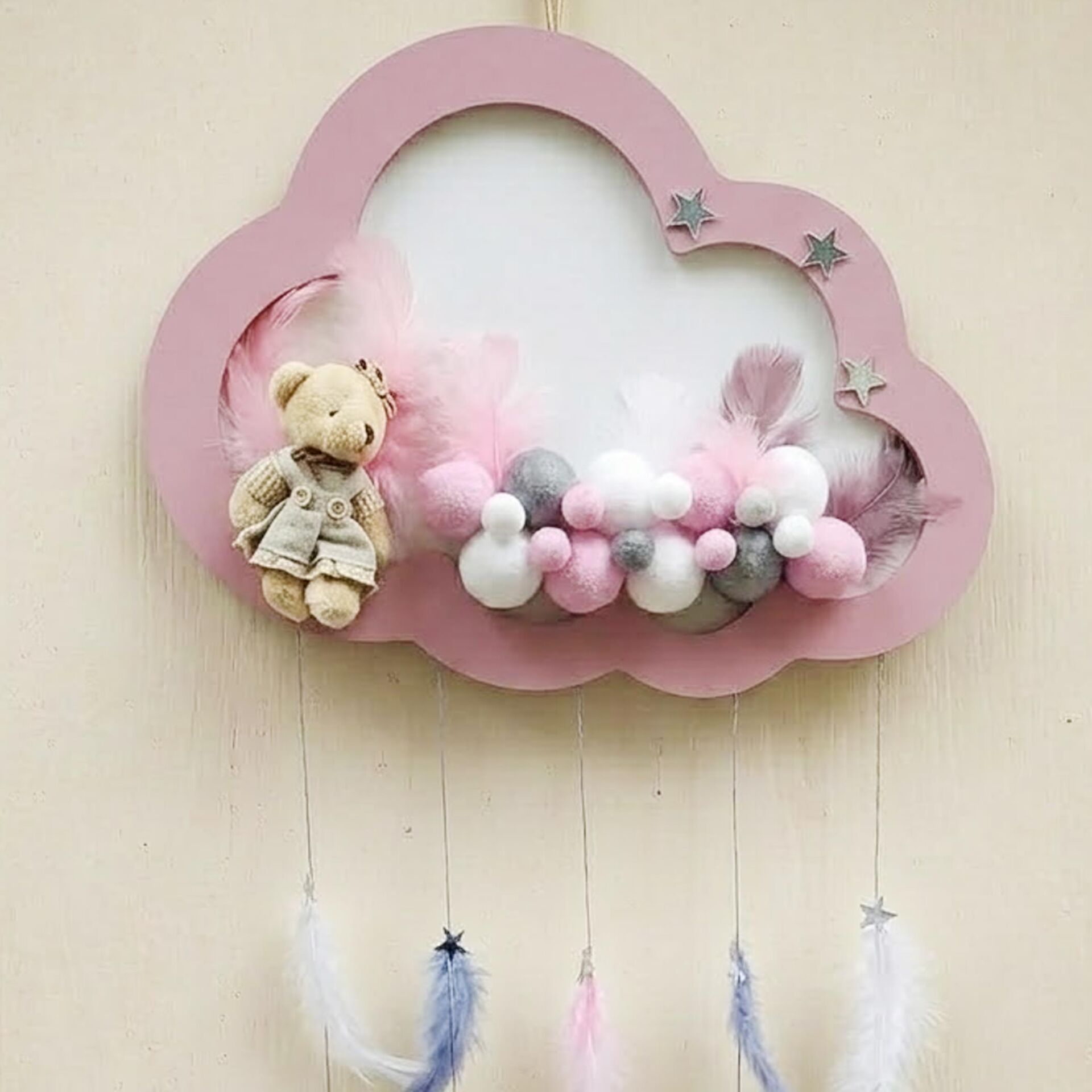 KAPI SÜS LEDLİ TOPLU PEMBE / GÜMÜŞ