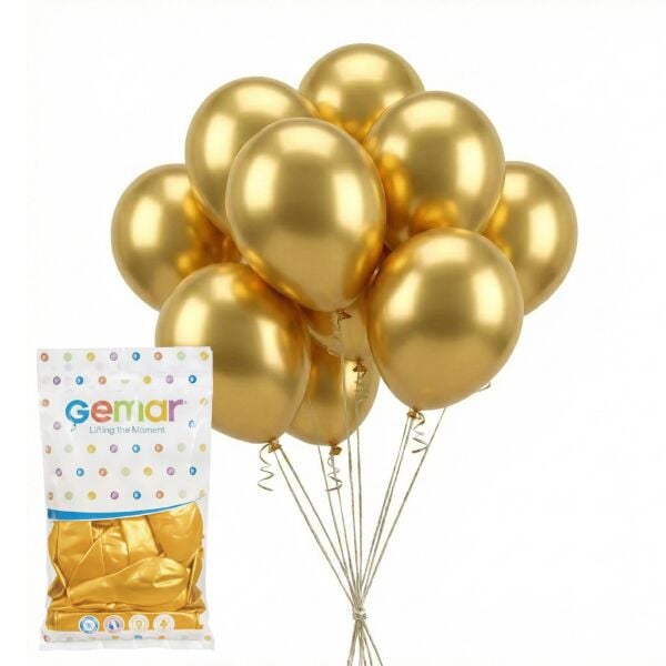 BALON METALİK SARI 100 LÜ
