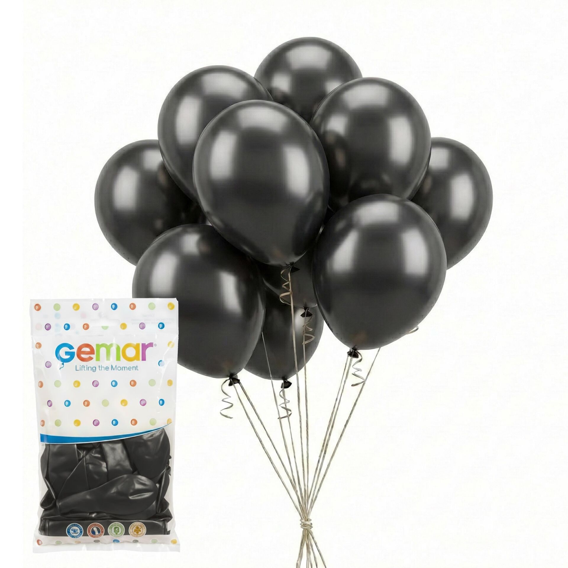 BALON METALİK SİYAH 100 LÜ