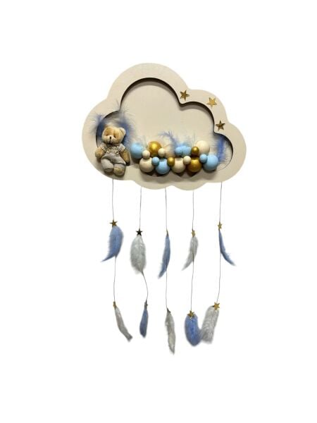 KAPI SÜS LEDLİ TOPLU KREM / MAVİ