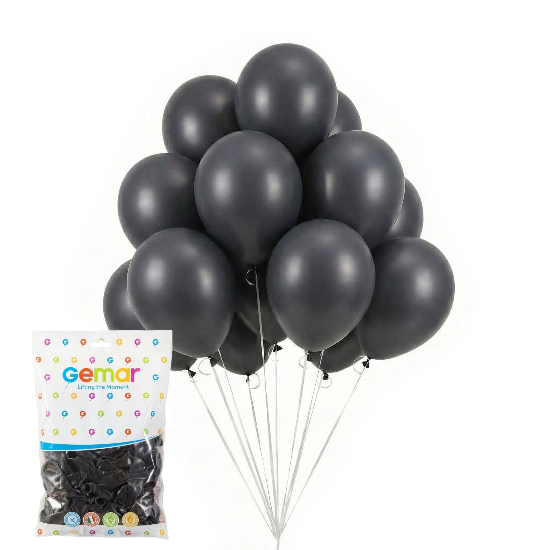 BALON PASTEL SİYAH 100 LÜ