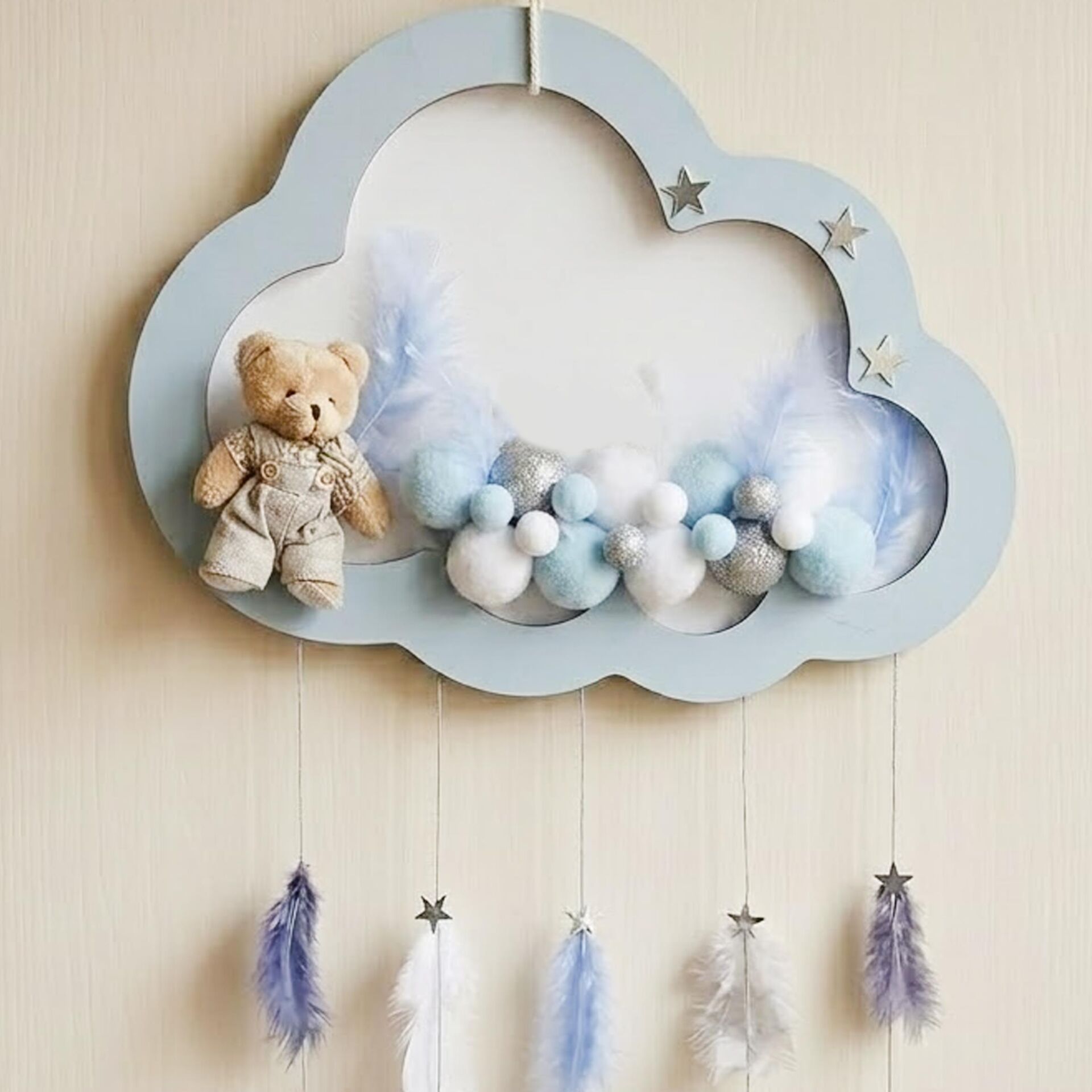 KAPI SÜS LEDLİ TOPLU MAVİ / GÜMÜŞ