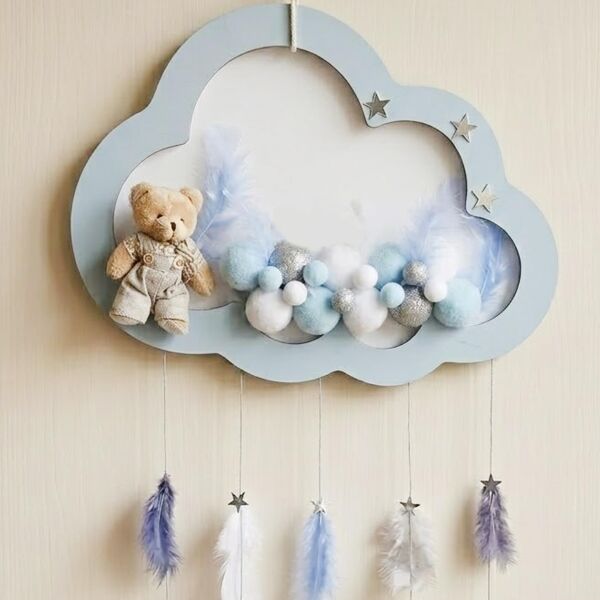 KAPI SÜS LEDLİ TOPLU MAVİ / GÜMÜŞ