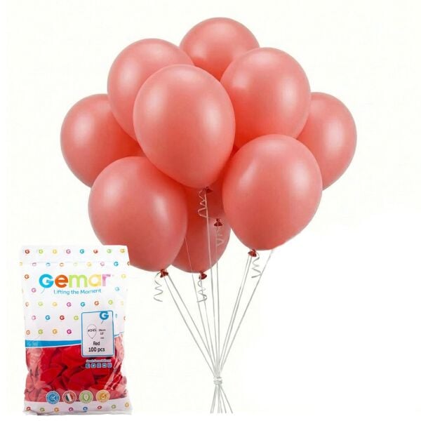 BALON PASTEL KIRMIZI 100 LÜ