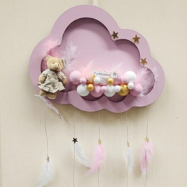 KAPI SÜS LEDLİ TOPLU PEMBE / ALTIN