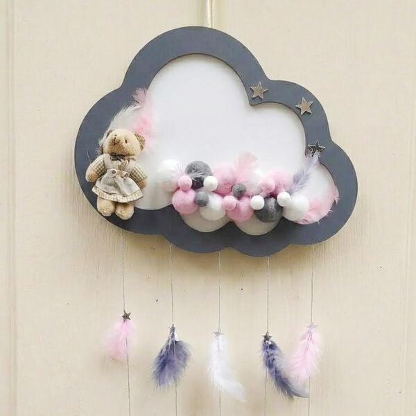 KAPI SÜS LEDLİ TOPLU GÜMÜŞ / PEMBE