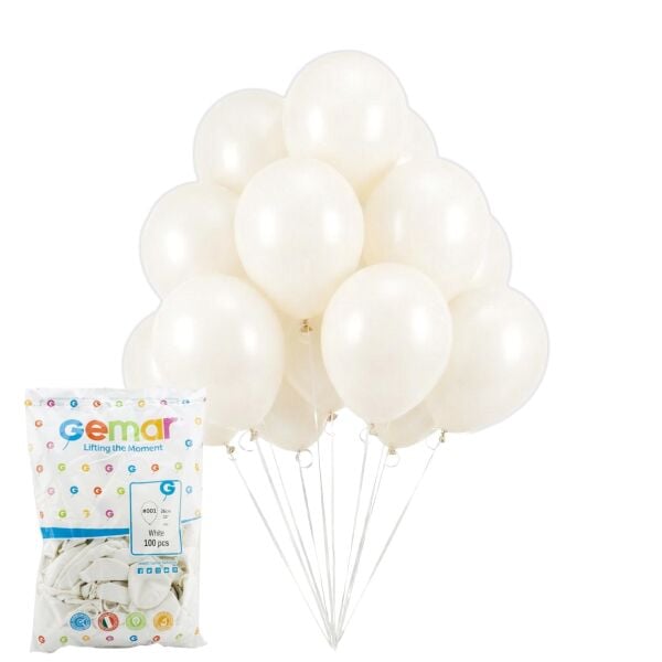 BALON PASTEL BEYAZ 100 LÜ