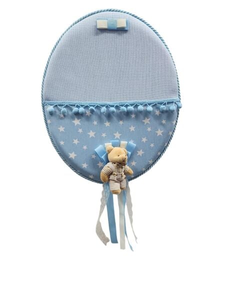 KAPI SÜS OVAL AYICIKLI MAVİ