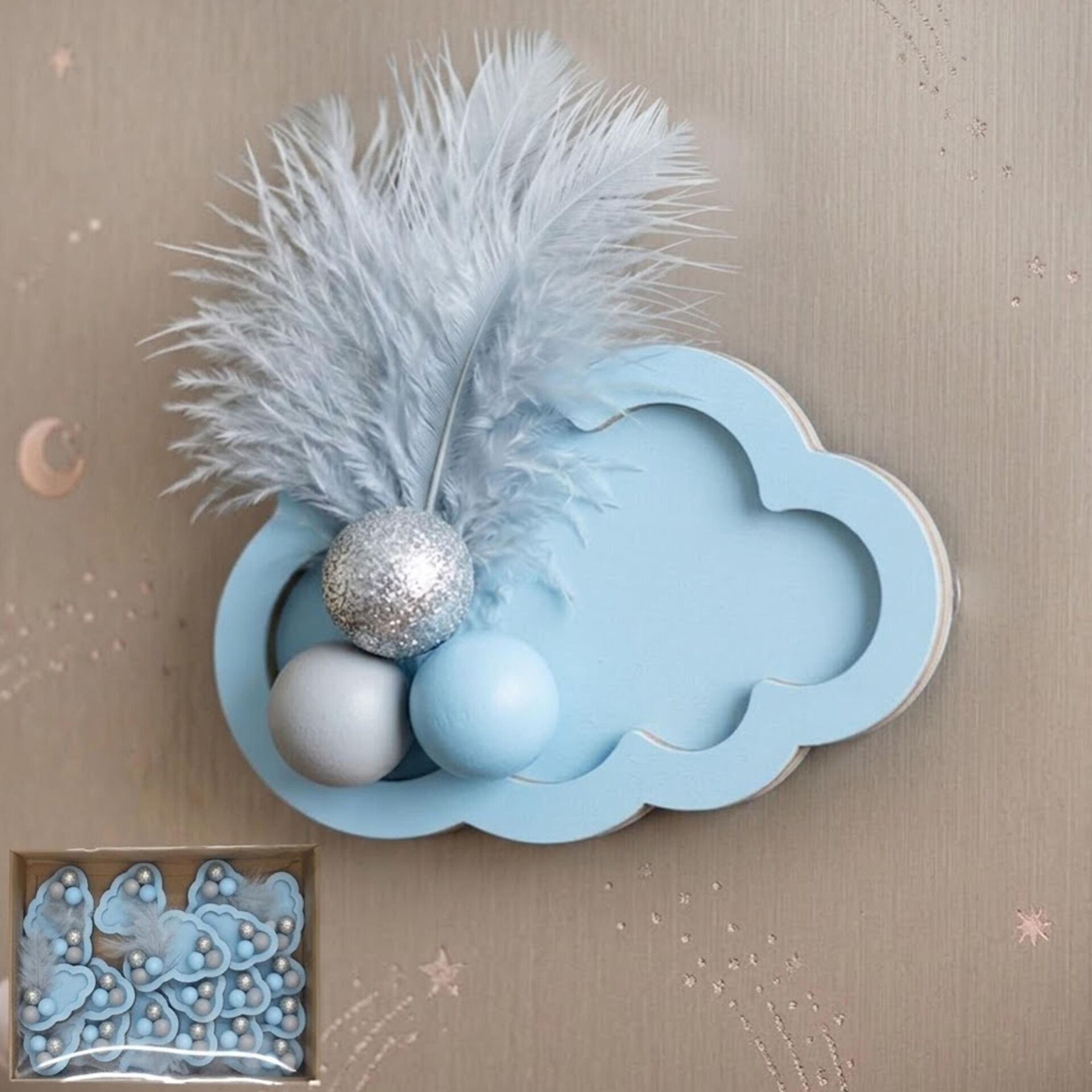 MAGNET BULUT MAVİ / GÜMÜŞ 25 Lİ