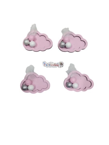 MAGNET BULUT PEMBE / GÜMÜŞ 25 Lİ