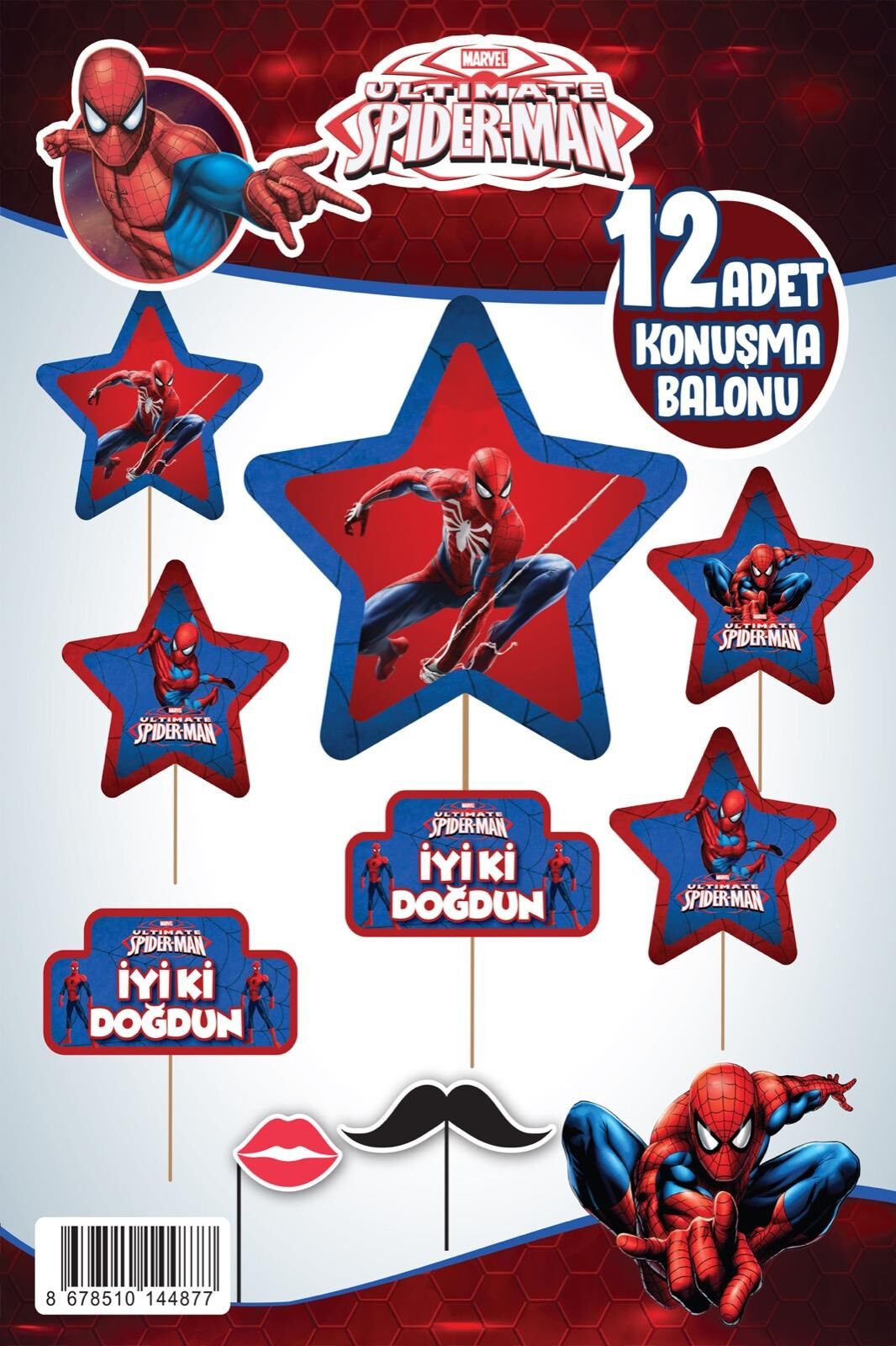 KONUŞMA BALONU SET 12 Lİ ÖRÜMCEK