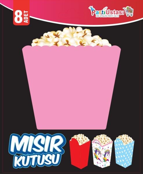 MISIR KUTUSU SOFT PEMBE 8 Lİ