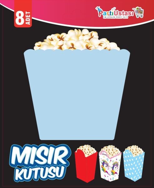 MISIR KUTUSU SOFT MAVİ 8 Lİ