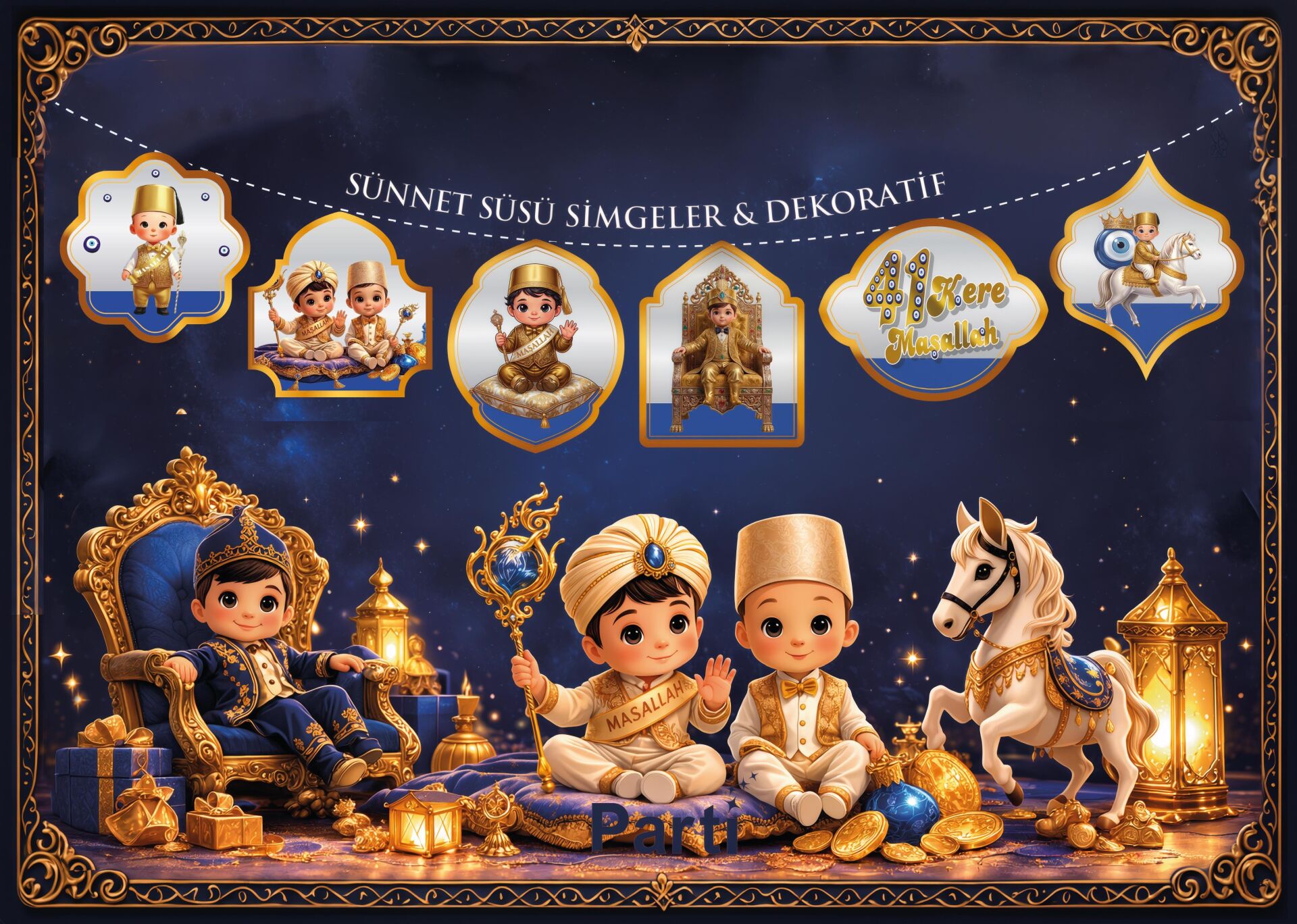DEKORATİF SİMGELER SÜNNET GOLD