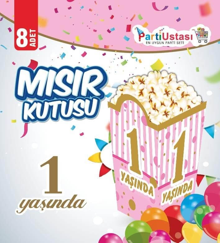 MISIR KUTUSU 1 YAŞ PEMBE 8 Lİ