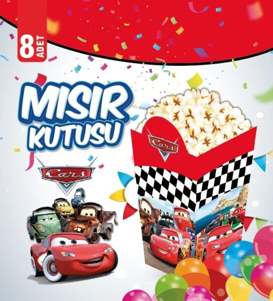 MISIR KUTUSU CARS 8 Lİ