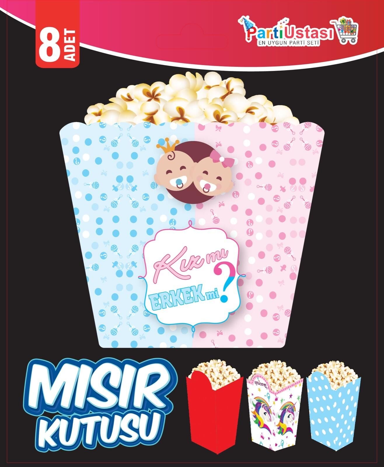 MISIR KUTUSU CİNSİYET 8 Lİ