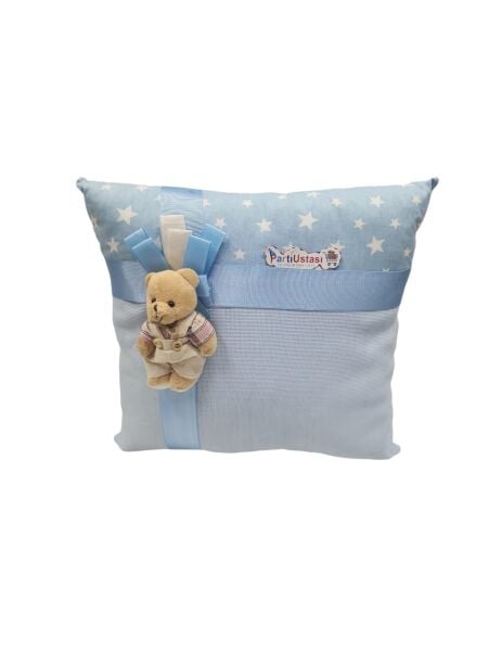 YASTIK AYICIKLI MAVİ