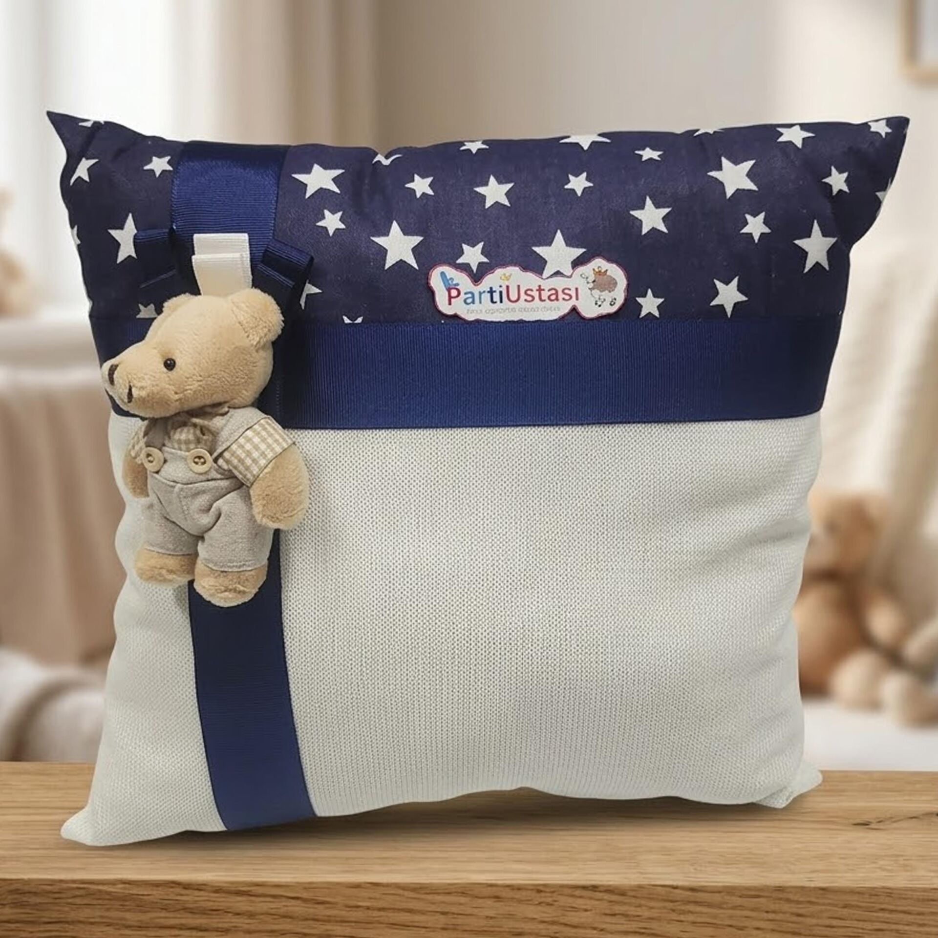 YASTIK AYICIKLI LACİVERT