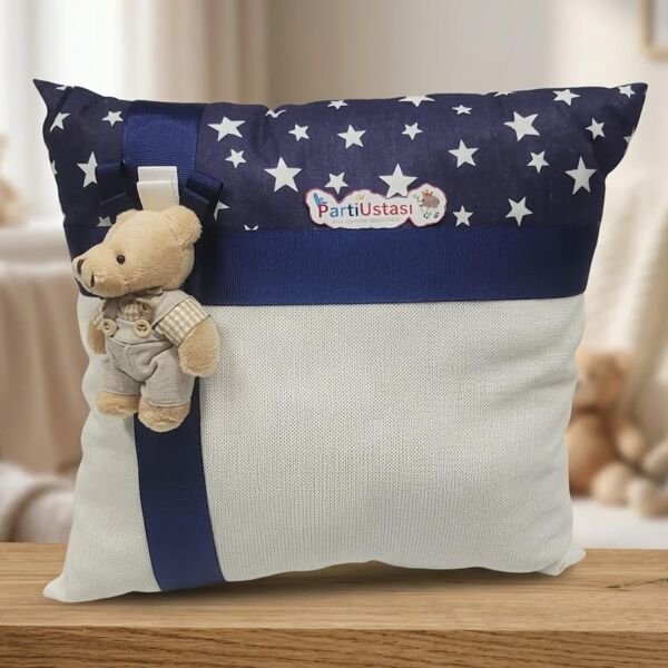 YASTIK AYICIKLI LACİVERT