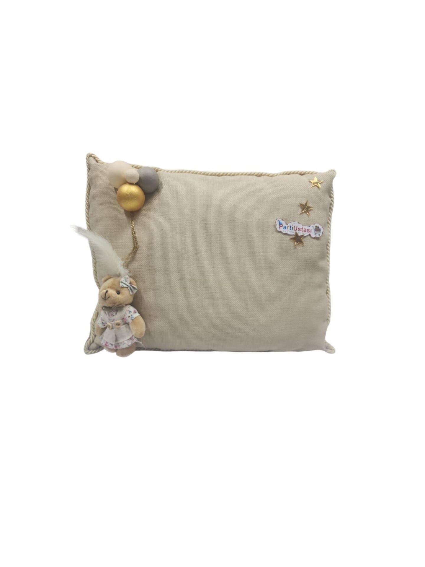 YASTIK TOPLU AYICIKLI ALTIN